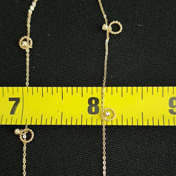 Gold anklet - Picture 3 of 12